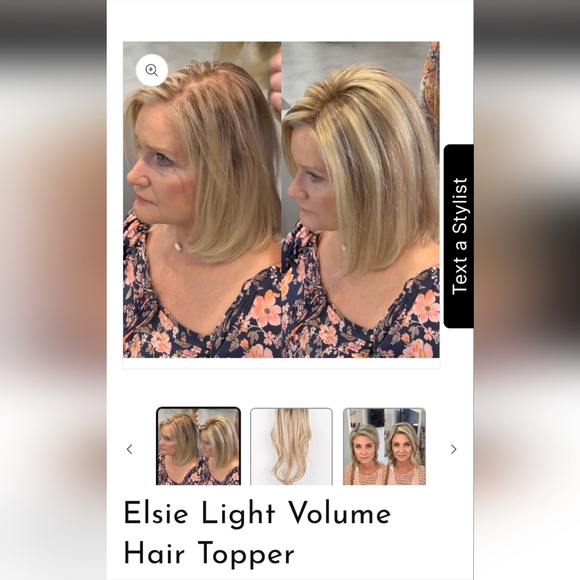 NEW Lauren Ashtyn Elsie Light Volume Hair Topper Neutral Blonde 100% Human Hair - Picture 3 of 15